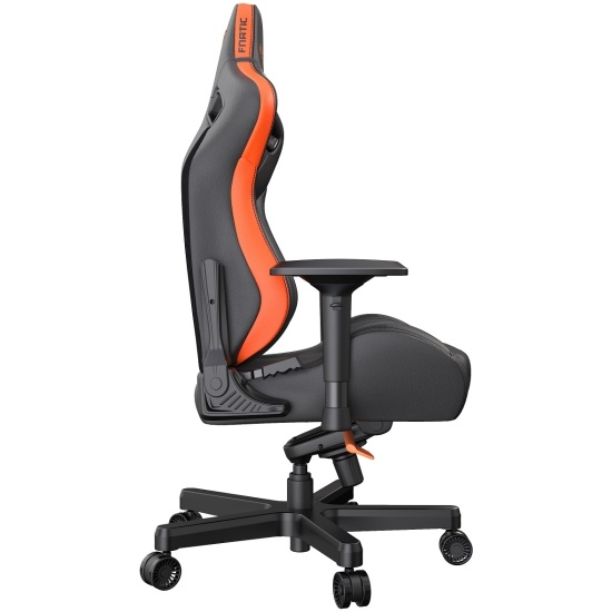 Кресло игровое AndaSeat Fnatic Edition, чёрный/оранжевый (AD12XL-FNC-PV/F)