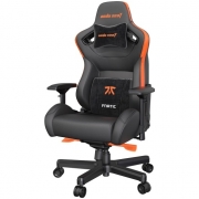 Кресло игровое AndaSeat Fnatic Edition, чёрный/оранжевый (AD12XL-FNC-PV/F)