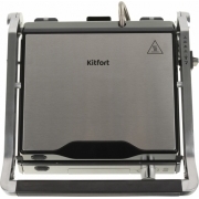 Электрогриль Kitfort KT-1601 2000Вт серебристый/черный