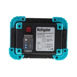 Фонарь Navigator NPT-SP22-ACCU Прожектор 10Вт COB LED, 700лм, аккумулятор 3,7В 3Ач. 14268