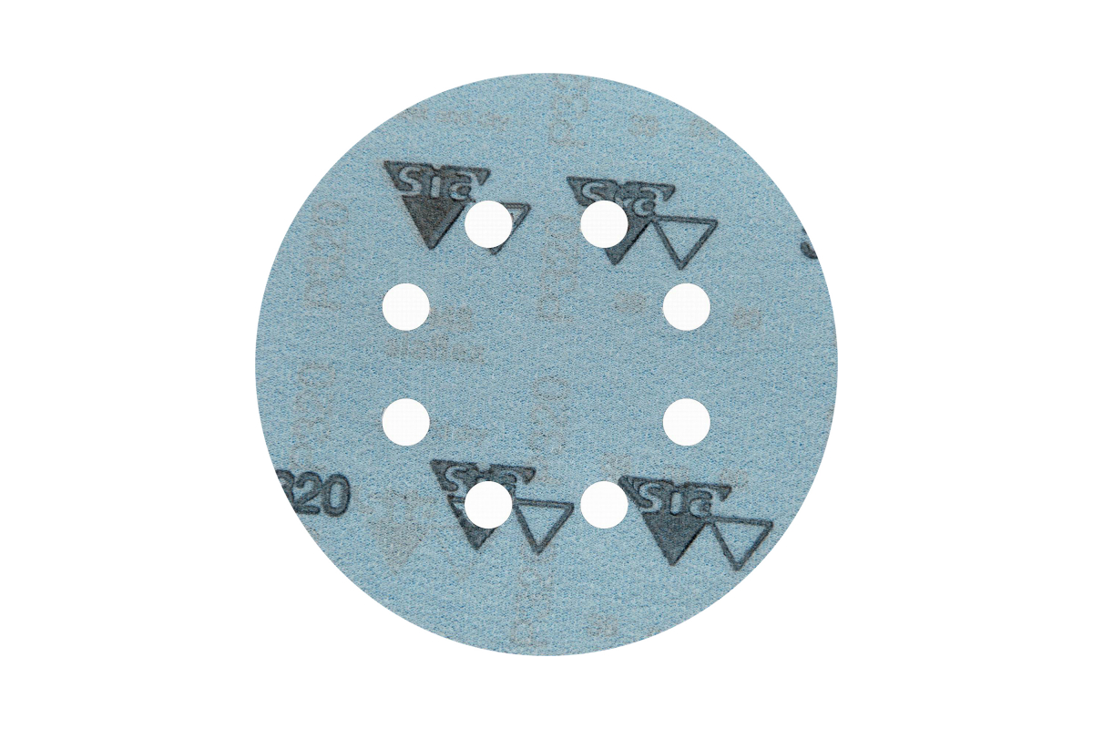 Круг шлифовальный на липучке siaflex 1948 (50 шт; 125 мм; 8 отверстий; P320) sia Abrasives sf50-125-8-320