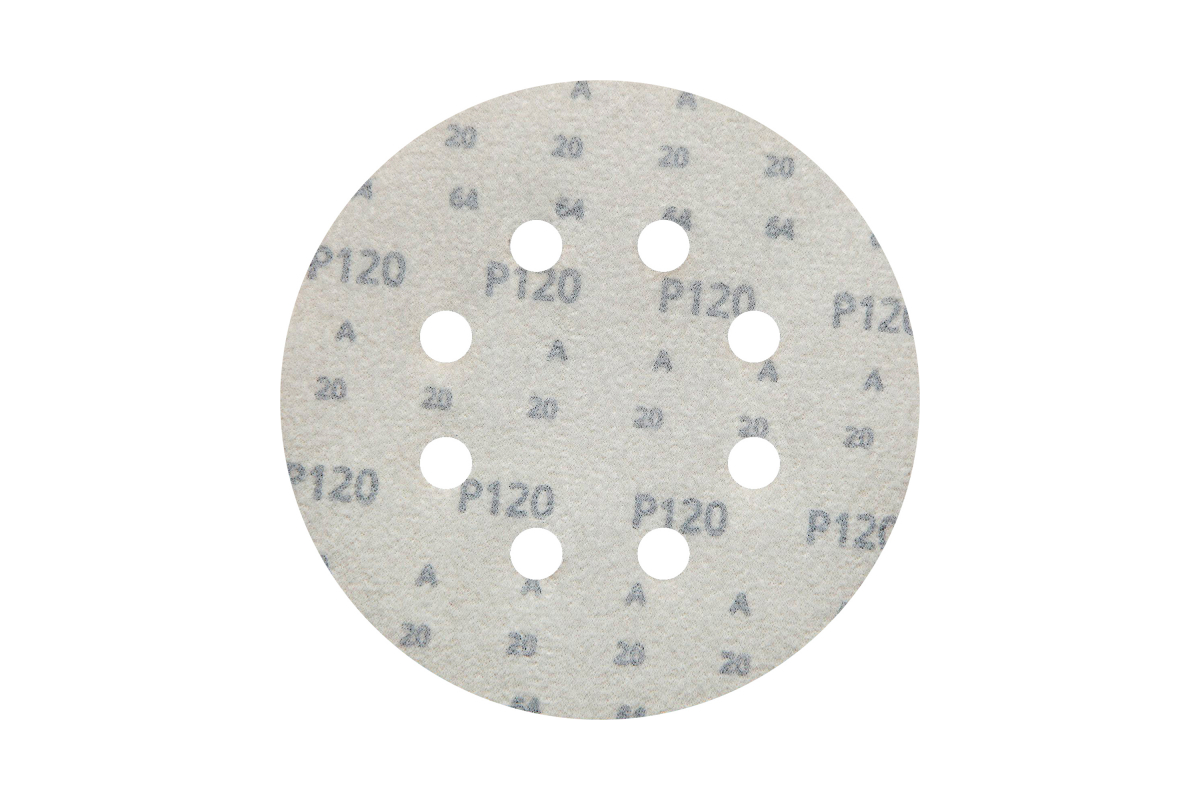 Круг шлифовальный на липучке siaone 1944 (50 шт; 125 мм; 8 отверстий; P120) sia Abrasives so50-125-8-120