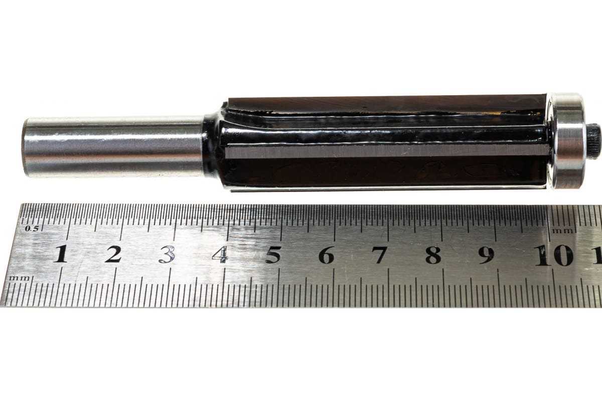Фреза кромочная прямая с нижним подшипником серия 1020 Z4 (19x60 мм; хвостовик 12 мм) Росомаха 802019