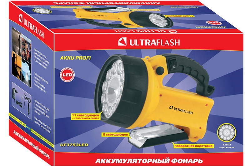 Аккумуляторный фонарь Ultraflash UF3753LED (8311)