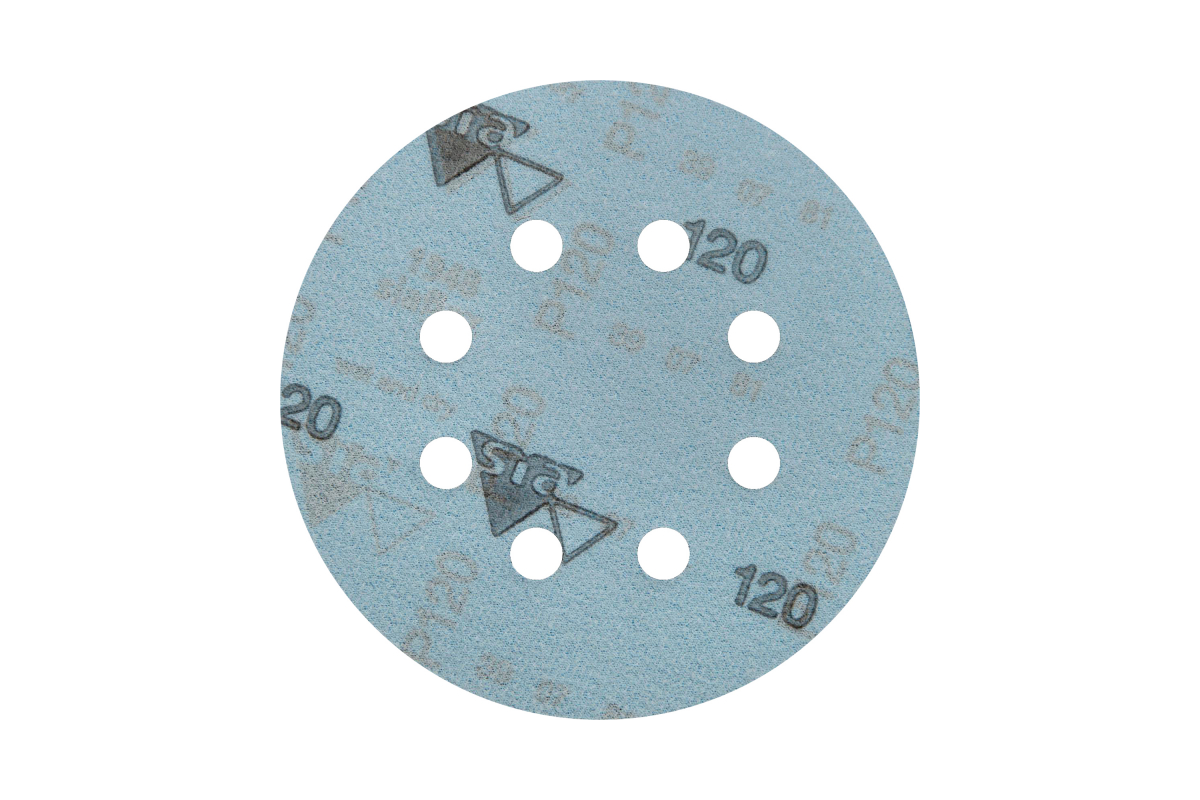 Круг шлифовальный на липучке siaflex 1948 (50 шт; 125 мм; 8 отверстий; P120) sia Abrasives sf50-125-8-120