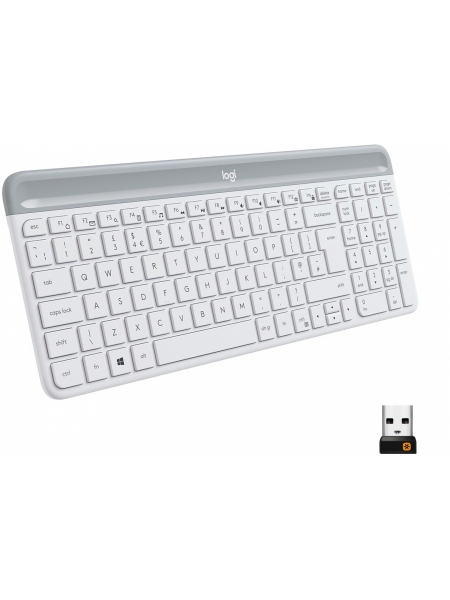 Клавиатура Logitech K580 белый/серый USB беспроводная BT/Radio