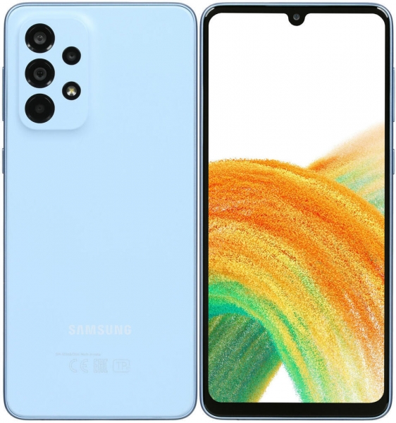 Смартфон Samsung Galaxy A33 (2022) 128/6Gb синий (SM-A336BLBGSKZ)