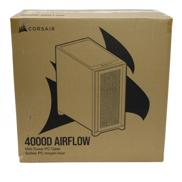 4000D Airflow Tempered Glass Mid-Tower, Black CC-9011200-WW (621904) (испорченная упаковка)