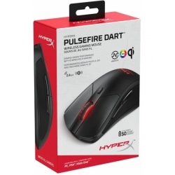 Мышь HyperX Pulsefire Dart черный оптическая (16000dpi) silent беспроводная USB2.0 (6but)