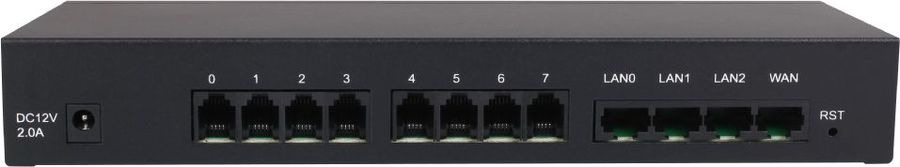 Шлюз IP Dinstar DAG1000-8S, черный