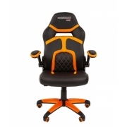 Кресло геймерское Chairman game 18 экопремиум черный/оранжевый