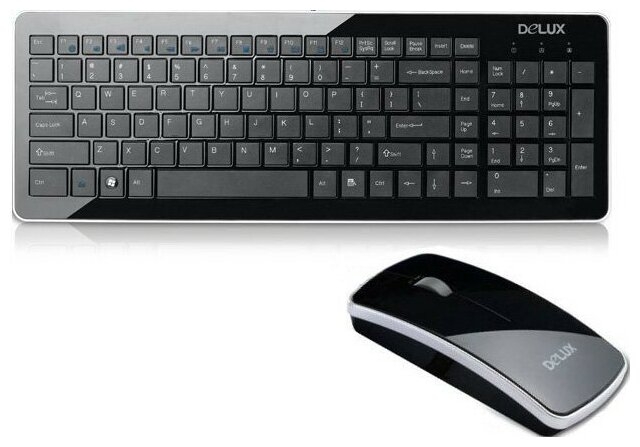 Клавиатура + мышь DELUX K1500+M125, черный