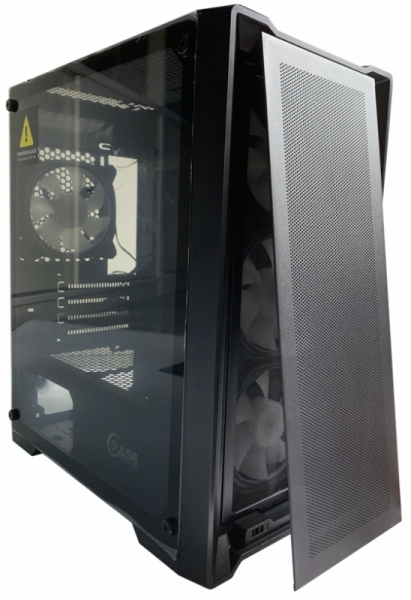 Корпус Powercase Alisio Micro X4B, чёрный, mATX, без БП (CAMIB-L4)