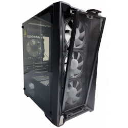 Корпус Powercase Alisio Micro X4B, чёрный, mATX, без БП (CAMIB-L4)