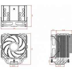 Устройство охлаждения(кулер) ID-Cooling SE-226-XT ARGB, черный