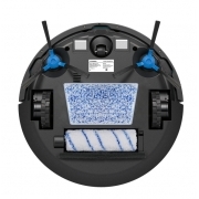 Robot vacuum IRBIS Bean 0221, 4400 mAh, 12W, black. Included: charging station, power adapter, remote, cloth for wet, velcro - 2, side brushes - 4, roller brush -2, water + dust tank