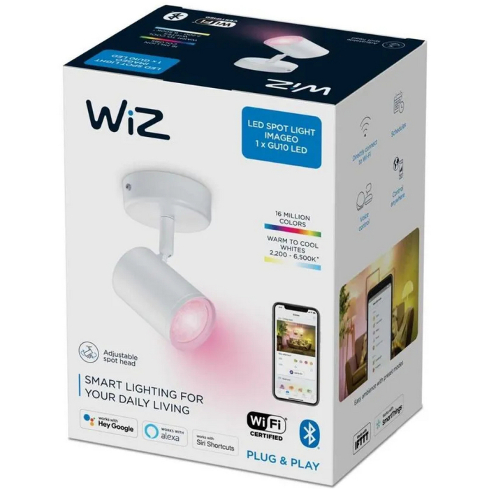 Светильник WiZ IMAGEO WiZ Spots 1x5W W 22-65K RGB