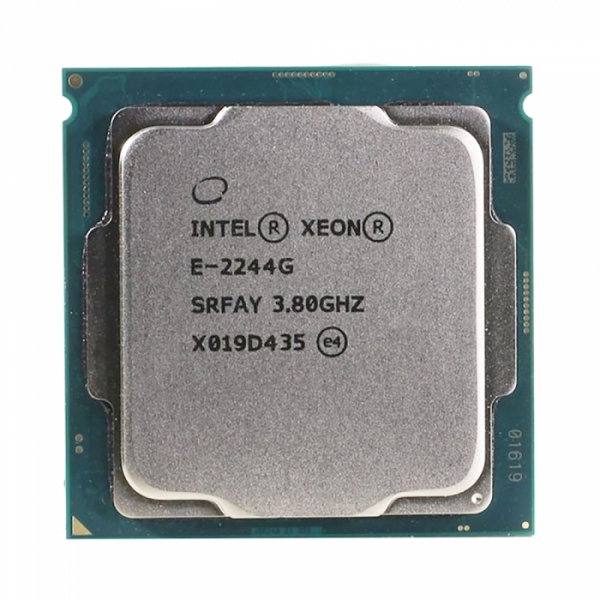 Xeon E-2244G 4 Cores, 8 Threads, 3.8/4.8GHz, 8M, DDR4-2666, Graphics, 71W OEM
