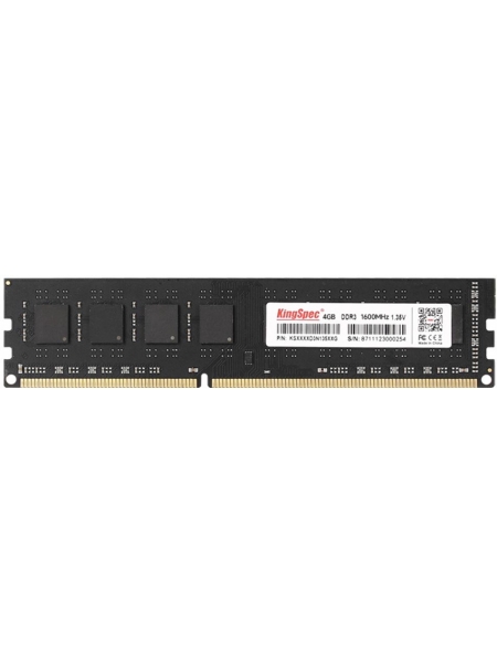 Память KINGSPEC DDR3L 4Gb 1600MHz PC3-12800 (KS1600D3P13504G)