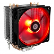 Кулер CPU ID-Cooling SE-903-R_V2 (универсальный, 100W, 23.1 dB, 2000 rpm, 92мм, 3pin, медь+алюминий, красная подсветка)  (302881) {30} RTL