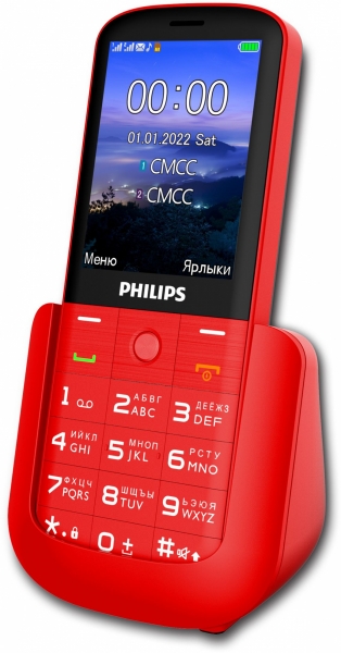 Мобильный телефон Philips E227 Xenium, красный