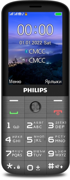 Мобильный телефон Philips E227 Xenium, темно-серый 