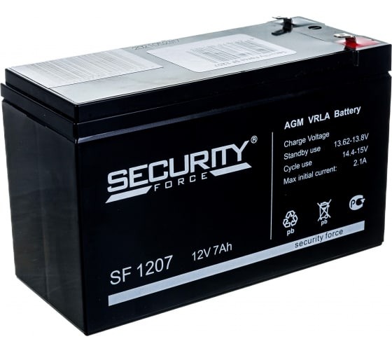 Батарея аккумуляторная Security Force SF 1207
