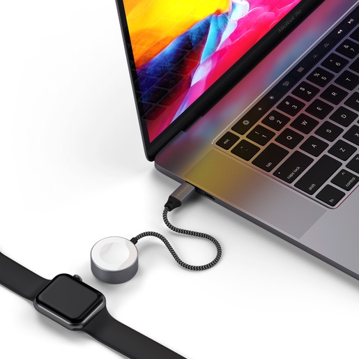 Беспроводное магнитное зарядное устройство Satechi USB-C Magnetic Charging Cable для Apple Watch (ST-TCAW7CM)