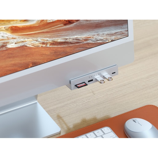 USB-C-концентратор Satechi Aluminum USB-C Clamp Hub для 24