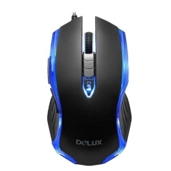 Мышь DELUX M-556, черно-синий