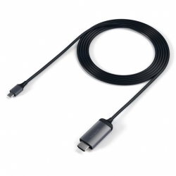 Провод Satechi USB Type-C to HDMI 4K. Поддержка разрешения 4K. Длина 1,8 м. Цвет серый космос.