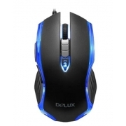 Мышь DELUX M-556, черно-синий