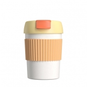 Стакан-непроливайка KissKissFish KissKissFish Rainbow Vacuum Coffee Tumbler Mini  (желтый)