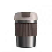 Стакан-непроливайка KissKissFish Rainbow Vacuum Coffee Tumbler Mini, коричневый (S-U35C-162)