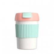 Стакан-непроливайка KissKissFish KissKissFish Rainbow Vacuum Coffee Tumbler Mini  (Розовый)