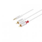 Аудио кабель Moshi 3.5 mm to RCA Стерео - 6 футов (1.8м). Цвет : Белый