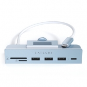 USB-C-концентратор Satechi Aluminum USB-C Clamp Hub для 24" iMac. Цвет: синий