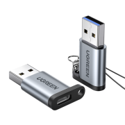 Адаптер UGREEN US276 (50533) USB 3.0-A to USB-C M/F Adpater. Цвет: серый