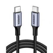 Кабель UGREEN US316 (70427) USB-C Cable Aluminum Case with Braided в оплтеке. Длина 1 м. Цвет: черный