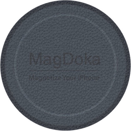 Магнитное крепление SwitchEasy MagDoka Mounting Disc для зарядного устройства Apple MagSafe. Совместим с Apple iPhone 13&12&11. Внешняя отделка: полиуретан. Цвет: синий.