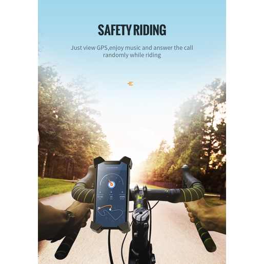 Держатель для телефона на велосипед UGREEN LP181 (60989) Bike Mount Phone Holder. Цвет: черный