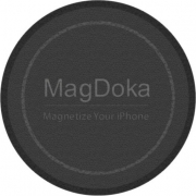 Магнитное крепление SwitchEasy MagDoka Mounting Disc для зарядного устройства Apple MagSafe. Совместим с Apple iPhone 13&12&11. Внешняя отделка: полиуретан. Цвет: черный