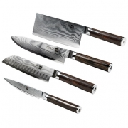 HuoHou Набор ножей из дамасской стали 4+1 Damascus Kitchen Knife Set