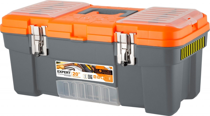 Ящик для инстр. Blocker Expert серый/оранжевый (BR3931СРСВЦОР)
