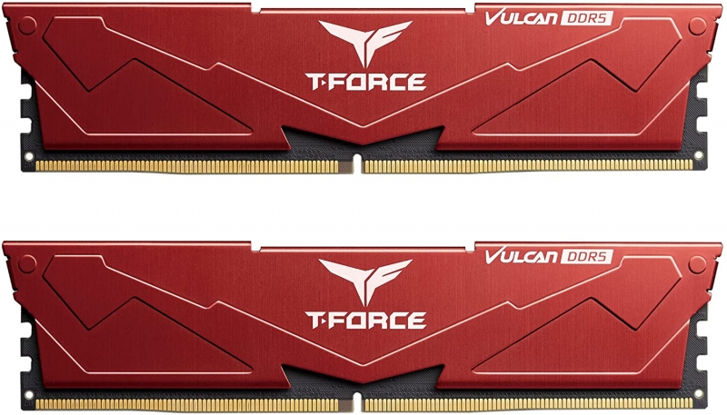 Оперативная память TEAMGROUP T-Force Vulcan Red DDR5 32GB (2x16GB) 5600MHz (FLRD532G5600HC36BDC01)