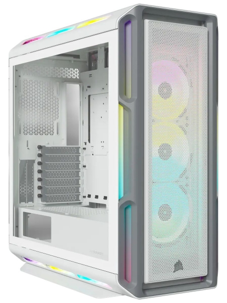 Корпус Corsair iCUE 5000T RGB SMART белый без БП ATX 6x120mm 6x140mm 4xUSB3.0 1xUSB3.1 audio bott PSU