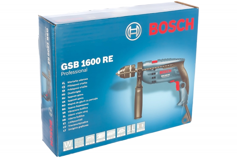 Дрель ударная Bosch GSB 1600 RE [0601218121]