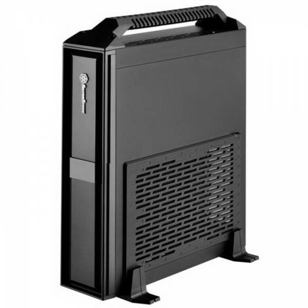SST-ML08B-H Milo Slim HTPC Mini-ITX Computer Case, with Handle, black
