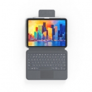 Cъемная клавиатура с трекпадом Zagg Pro Keys Wireless Keyboard-RU для iPad Pro 10,9"/11"  Цвет: Черный/серый. Питание от встроенного аккумулятора. Интерфейс: USB Type-C.