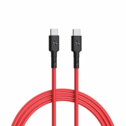 Кабель Type-C/Type-C Xiaomi ZMI Braided Cable 150 см 3A 60W PD Материал оплетки нейлон/кевлар (AL353 Red), красный